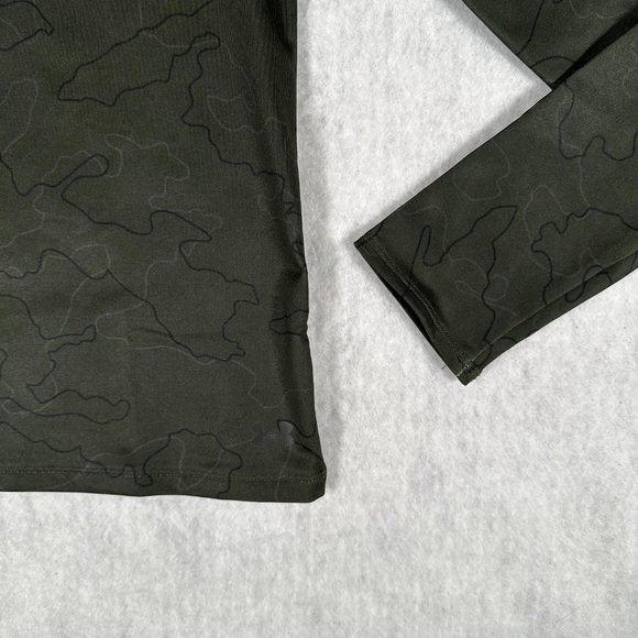 Under Armour Womens Turtleneck Sport Top Loose Fit Size XS Olive Green NWT - Picture 5 of 13